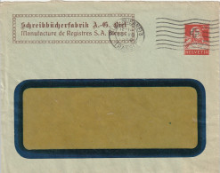 Suisse Entier Postal Privé Bienne 1926 - Entiers Postaux