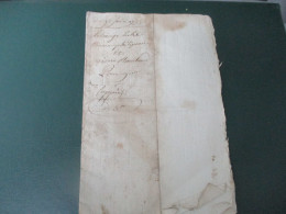 MANUSCRIT 1793  A DECHIFFRER  CACHET EXPEDITION FISCAL - Manuscrits