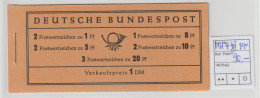 Bund: Markenheftchen 4YII; Einwandfrei, Bestgeprüft Schlegel - 1951-1970