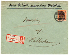 Dt. Reich: Eingeschriebener-Postauftragsbrief Mit EF. Mi.-Nr. 74 - Sonstige & Ohne Zuordnung