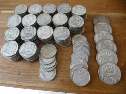 Lot De 175 X 10 Francs Turin + 6 X 20 Francs - Argent 680/1000 - Années 1929 A 1939 - 10 Francs