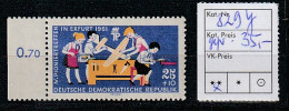 DDR: 25 Pfg. Pioniertreffen 1961 Mit Wz Y,  ** (MNH), Geprüft - Variedades Y Curiosidades