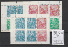 DDR: Heftchenblätter 1-3 A, ** (MNH) - Markenheftchen