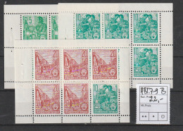 DDR: Heftchenblätter 7-9 B, ** (MNH) - Postzegelboekjes