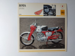 HONDA 125 CB 92 1963 Japon Fiche Technique Moto - Sports