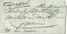 FRANCE LETTRE BEDARIEUX ( HERAULT ) POUR PARIS DE 1846 LETTRE COVER - 1801-1848: Précurseurs XIX