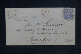 ALSACE LORRAINE - Enveloppe De Mulhouse Pour L'Espagne En 1880  - L 153035 - Briefe U. Dokumente