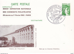 France Rep. Française 1982 Card / Karte / Carte Postale - Viaduc Du Chaumont / Viadukt - Trains
