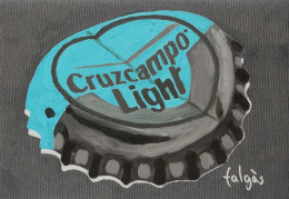 I6-117 Litografía Cerveza Cruzcampo Light Spain. The Invertium Collection. - Publicité