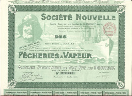 Société Nouvelle Des Pecheries à Vapeur - Nantes 1932 - Scheepsverkeer