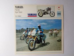 YAMAHA 750 XTZ Super Ténéré 1991 Japon Fiche Technique Moto - Sports