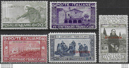 1926 Cirenaica San Francesco 5v. Bc MNH Sassone N. 27/31 - Andere & Zonder Classificatie