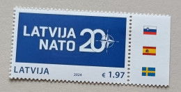 Letland-Latvia 2024 20 Year In Nato - OTAN