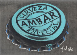 I6-120 Litografía Cerveza Ambar Especial Spain. The Invertium Collection. - Advertising