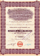 Société Fermière Du GRAND CASINO De SAINT-RAPHAEL (Côte Azur) - Toerisme