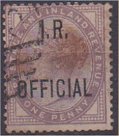 Grande Bretagne Timbre De Service IR OFFICIAL 2A 1d Violet Voir Le Scan Recto/verso. - Dienstzegels