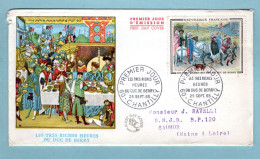 FDC France 1965 - Les Très Riches Heures Du Duc De Berry - YT 1457 - 60 Chantilly - 1960-1969