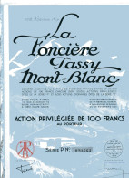 La Foncière PASSY-MONT-BLANC; Action Privilégiée - Tourismus