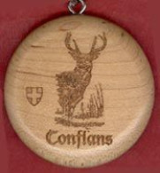 ** PORTE - CLEFS  CONFLANS  -  CERF ** - Key-rings