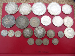 Lot De 24 Pièces En Argent - Autres & Non Classés