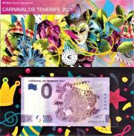 0-Euro VEEY 01 2021 CARNAVAL DE TENERIFE 2021  Im FOLDER - Essais Privés / Non-officiels