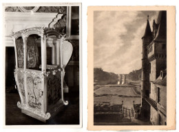 Lot De 2 CP. CHATEAU De MAINTENON: La Chaise à Porteurs De Madame De Maintenon; Le Château De Maintenon. - Maintenon