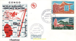 732184 MNH CONGO 1967 12 JAMBOREE MUNDIAL EN IDAHO - Ungebraucht