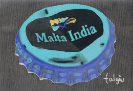 I6-125 Litografía Cerveza Malta India Puerto Rico. The Invertium Collection. - Advertising