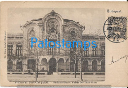 229687 HUNGARY BUDAPEST STEFANI STREET PALACE PARK CLUB CIRCULATED TO ARGENTINA POSTAL POSTCARD - Hungary