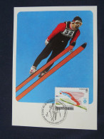 Carte Maximum Card Jeux Olympiques Sarajevo Olympic Games Andorre Espagnol Spanish Andorra 1984 - Hiver 1984: Sarajevo