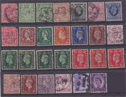 Grande Bretagne Lot De Timbres Perforés - Perfin