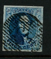 N° 7 Obl. - 1851-1857 Medaglioni (6/8)