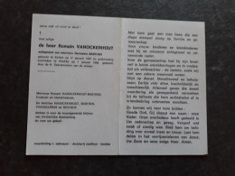 Romain Vanockerhout ° Kelem 1897 + Knokke 1985 X Germaine Bastoen (Fam: Vanhullebus - Devinck) - Obituary Notices