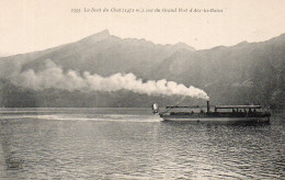 (73) LA DENT DU CHAT Vue Du Grand Port De AIX LES BAINS, Bateau 1915  (Savoie) - Aix Les Bains
