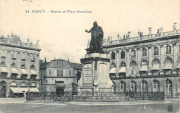 Postcard France Nancy Statue Et Place Stanislas - Nancy