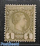 Monaco 1885 1c, Stamp Out Of Set, Mint NH - Unused Stamps