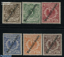 Germany, Colonies 1899 Marshall Inseln, Overprints 6v, Unused (hinged) - Andere & Zonder Classificatie