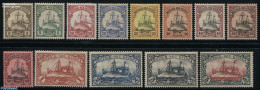 Germany, Colonies 1901 Neu-Guinea, Definitives, Ship 13v, Unused (hinged), Transport - Ships And Boats - Ships