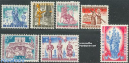 Belgium 1958 Anti Tuberculosis 7v, Mint NH, Health - Nature - Performance Art - Religion - Various - Anti Tuberculosis.. - Unused Stamps