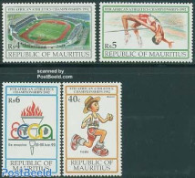 Mauritius 1992 African Games 4v, Mint NH, Sport - Athletics - Sport (other And Mixed) - Athlétisme