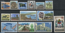 Tanzania 1965 Definitives 14v, Mint NH, History - Nature - Transport - Various - Archaeology - Coat Of Arms - Animals .. - Archeologia