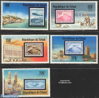 Chad 1977 Zeppelins, Stamps 5v, Mint NH, Nature - Science - Transport - Dogs - The Arctic & Antarctica - Stamps On Sta.. - Autres & Non Classés