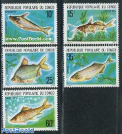 Congo Republic 1977 Fish 5v, Mint NH, Nature - Fish - Poissons