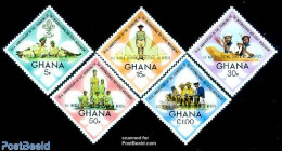 Ghana 1973 Scouting Conference 5v, Mint NH, Sport - Scouting - Autres & Non Classés