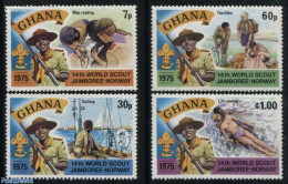 Ghana 1976 World Jamboree Norway 4v, Mint NH, Sport - Scouting - Autres & Non Classés