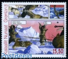 Greenland 2009 Comics 1v, Mint NH, Nature - Dogs - Hunting - Art - Comics (except Disney) - Unused Stamps