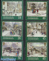 Guernsey 2000 Christmas 6v, Mint NH, Religion - Christmas - Churches, Temples, Mosques, Synagogues - Noël