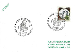 ITALIA ITALY - 1992 VIGNOLA (MO) XV Manifestazione Filatelica (san NAZARIO) - 1324 - Christentum