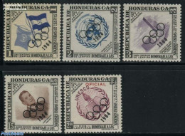 Honduras 1964 Olympic Games 5v (1v On Service), Mint NH, Sport - Olympic Games - Honduras