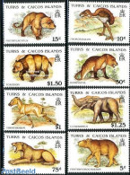 Turks And Caicos Islands 1991 Preh. Animals 8v, Mint NH, Nature - Prehistoric Animals - Vor- U. Frühgeschichte